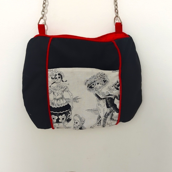 Handmade Día de los muertos purse - Picture 4 of 7
